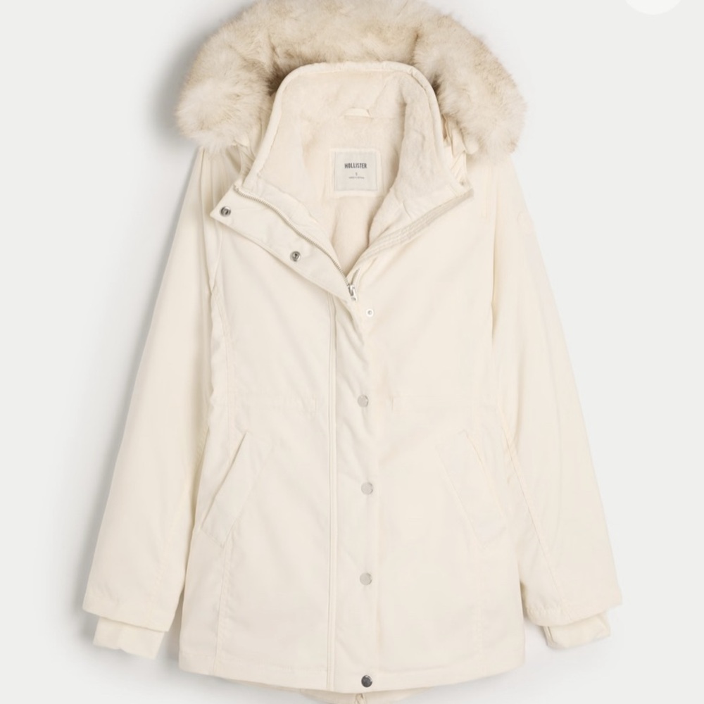 Hollister Faux Fur lined cozy parka